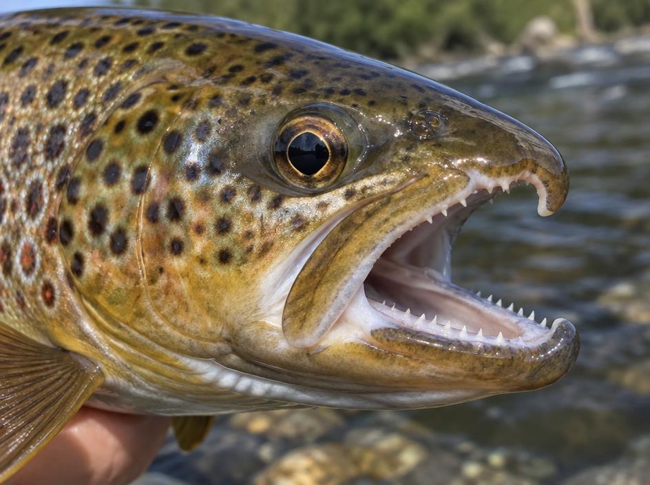 Brown Trout mouth
